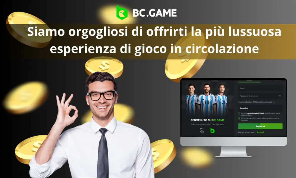 Iscriviti a BC.GAME Italia