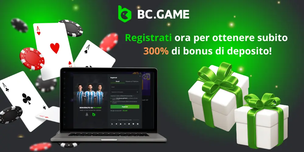 Registrati ora su BC.Game Cripto Casino