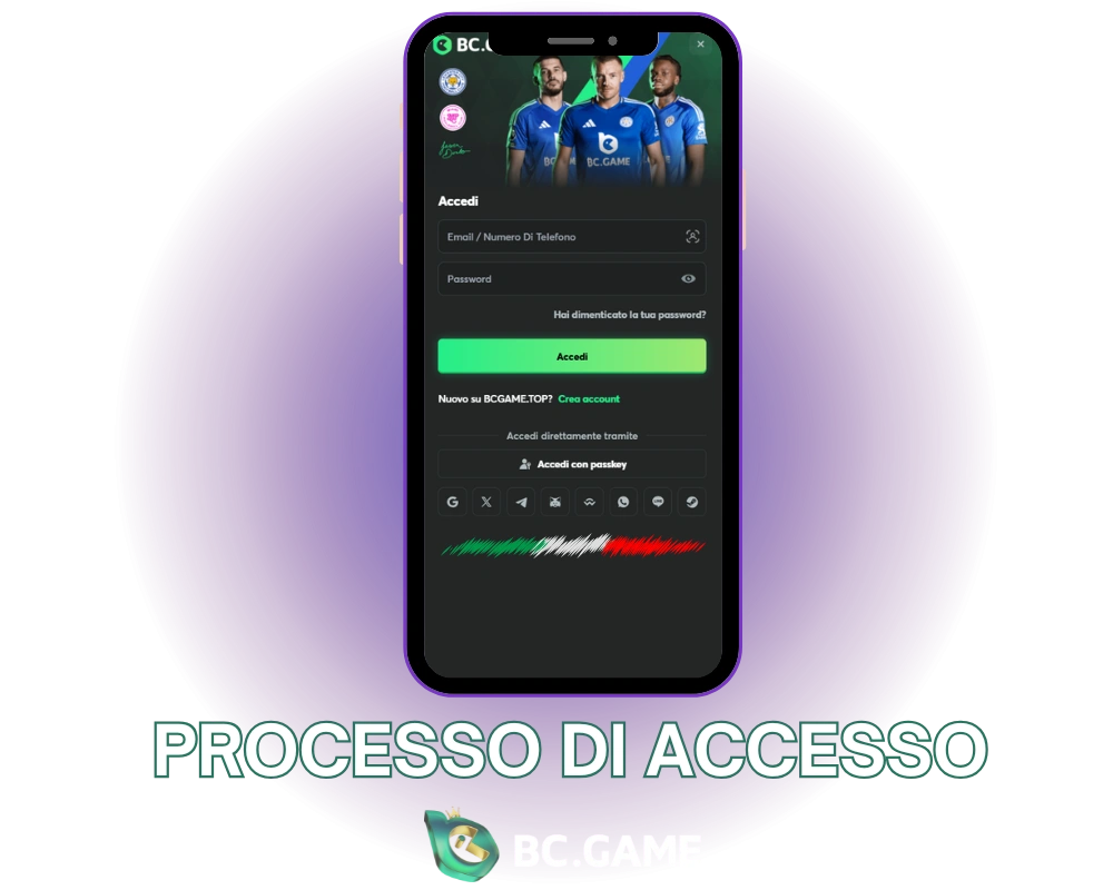 Accesso su BC.Game